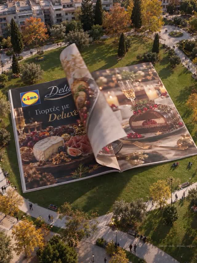 Γιγάντιο φυλλάδιο Deluxe σε πάρκο